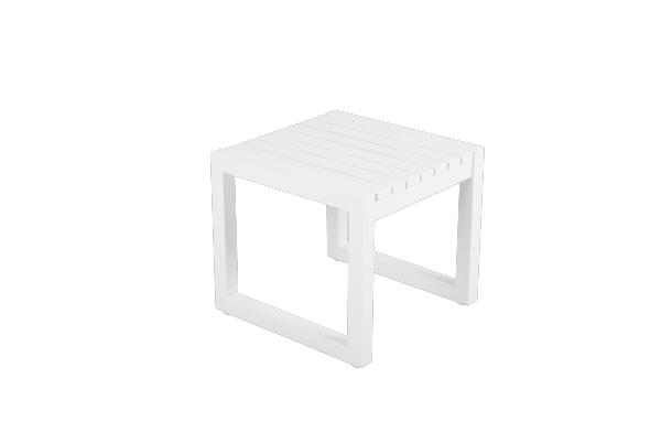 Vevi sidobord i vit aluminium.