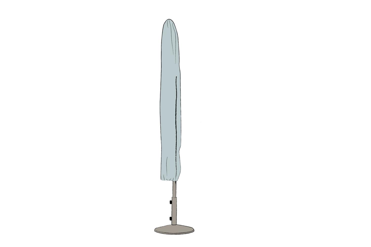MÖBELSKYDD PARASOLL Ø2.5-3 M SVART