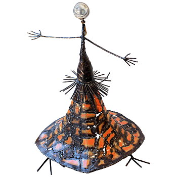 Metallskulptur dansös