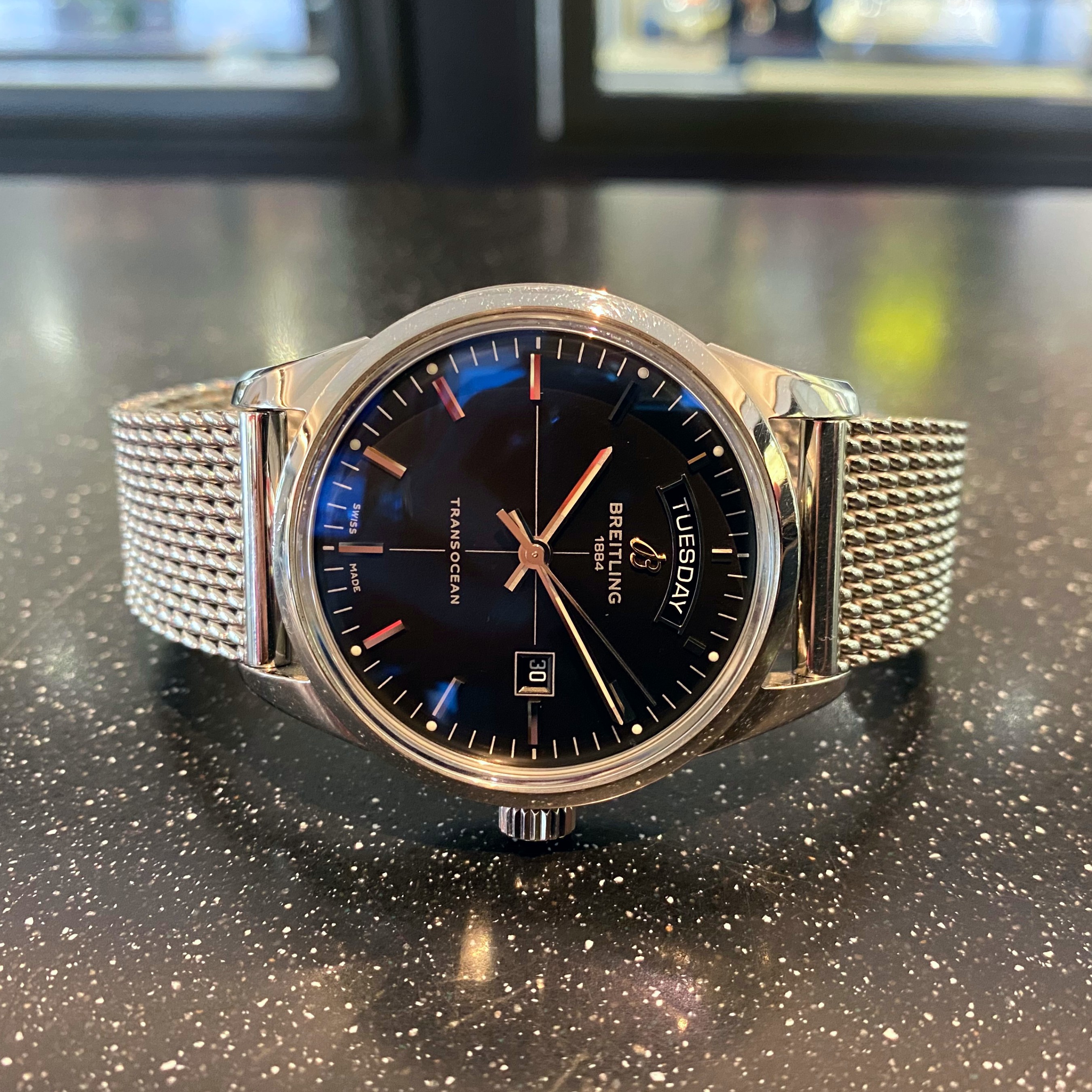 SÅLD 3 juli 2020 för 19.900:- Breitling Transocean