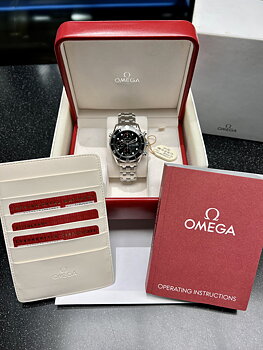 SÅLD 27 februari 2022 för 24.900:- Omega Seamaster 300M Chronograph 41,5 mm Svart