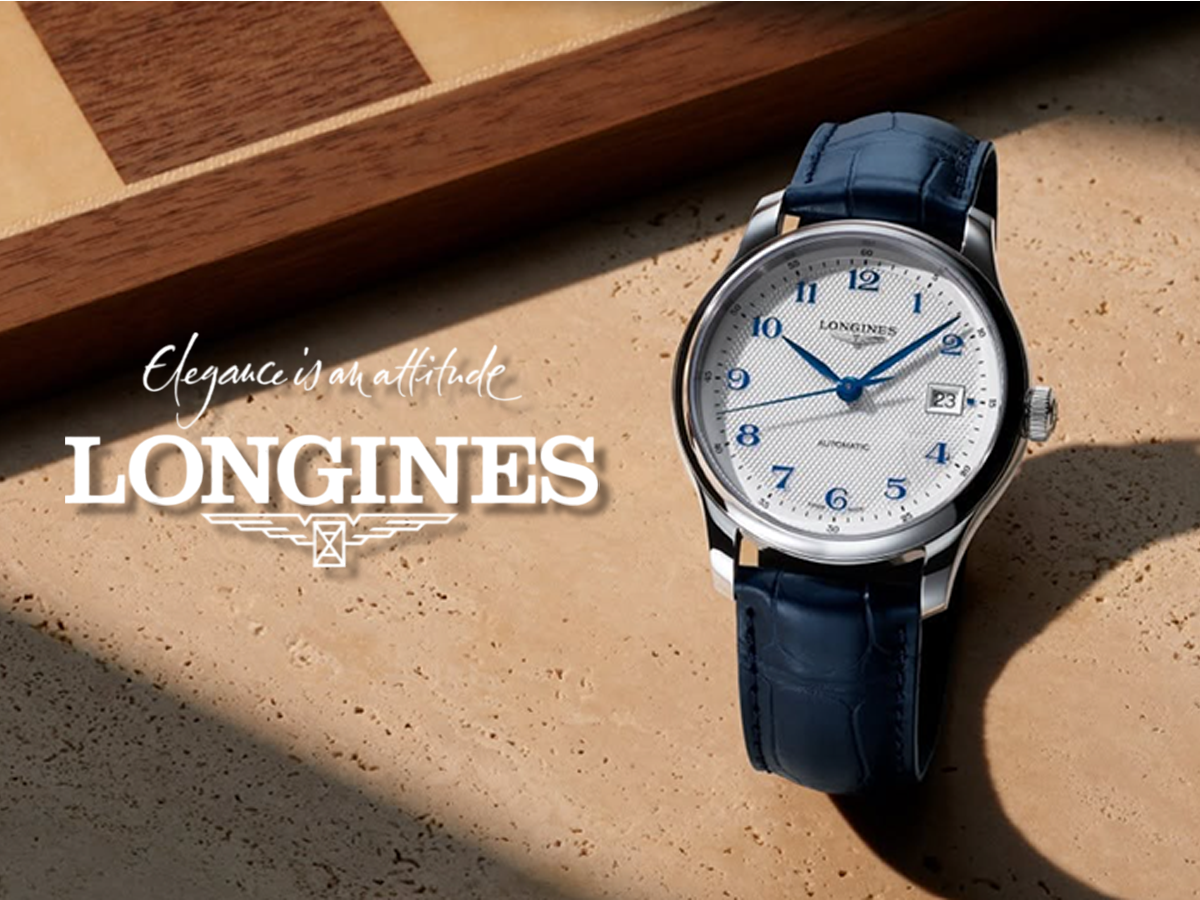 Longines Master Collection 41 vit med alligatorband