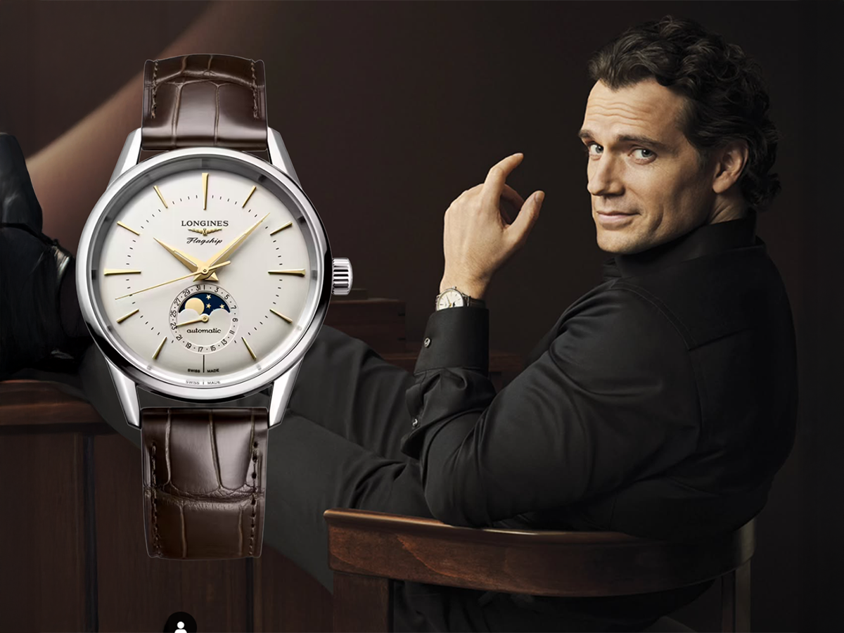 Longines Flagship Heritage 38,5 månfas silver