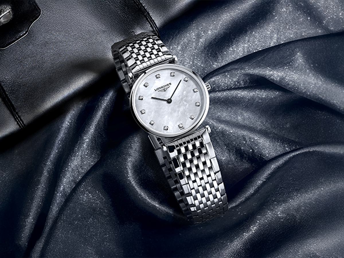Longines La Grande Classique 29 pärlemor med diamant index