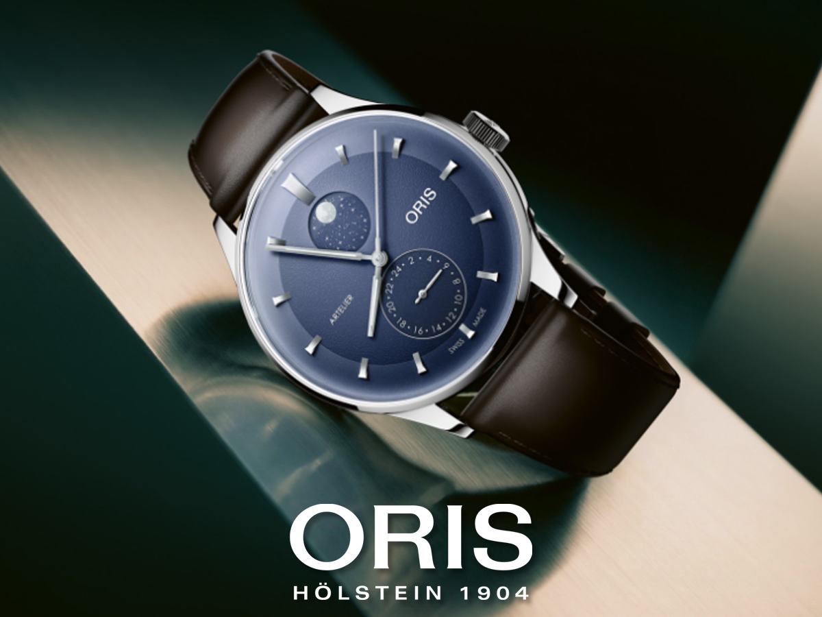 Oris Artelier Complication 39,5 blå med läderband
