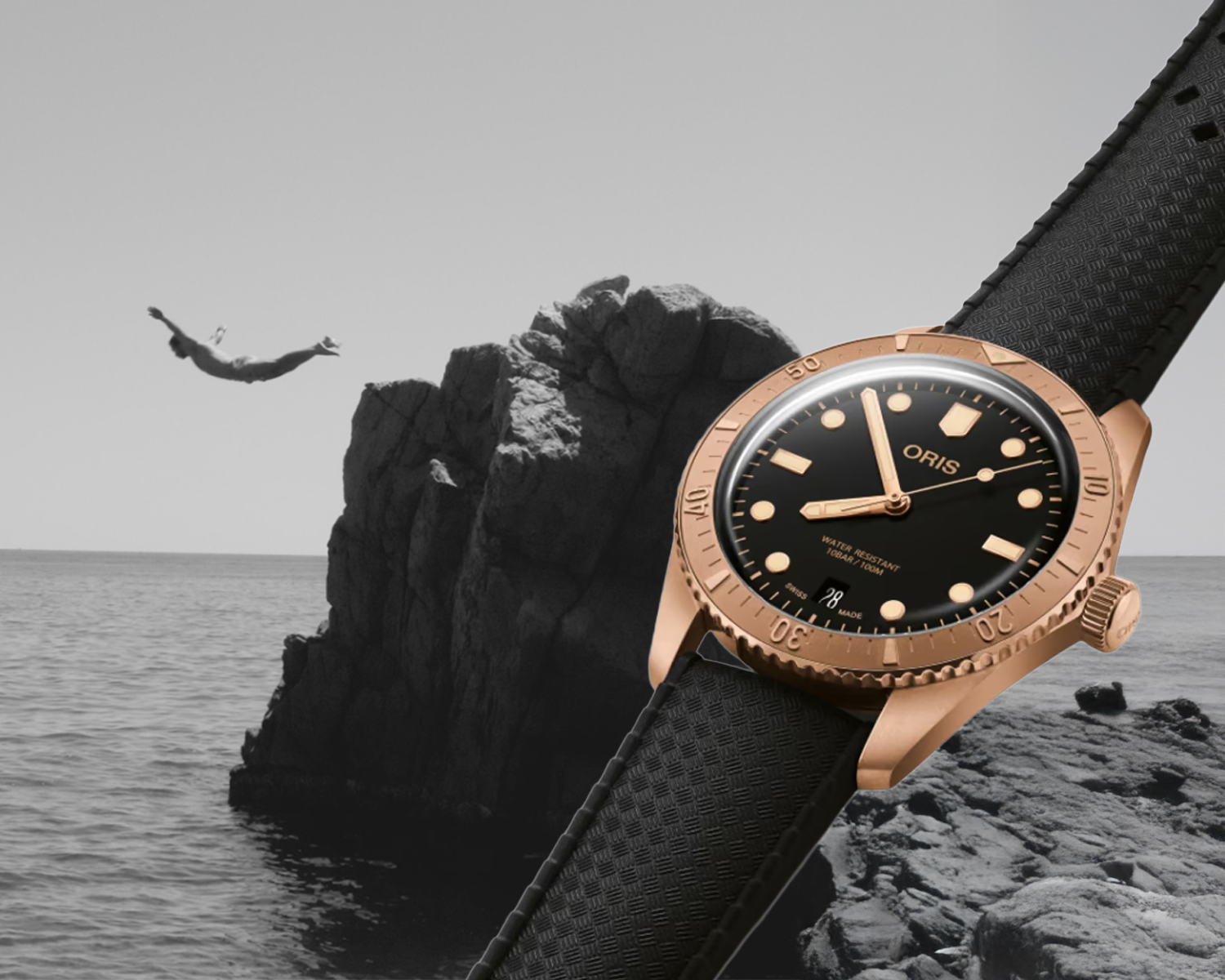 Oris Divers Sixty-Five 38 brons
