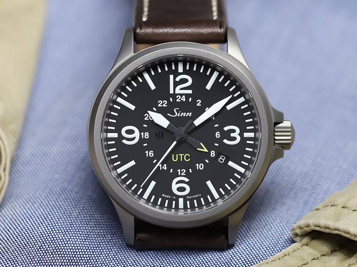 Sinn 856 UTC vintage svart läderband