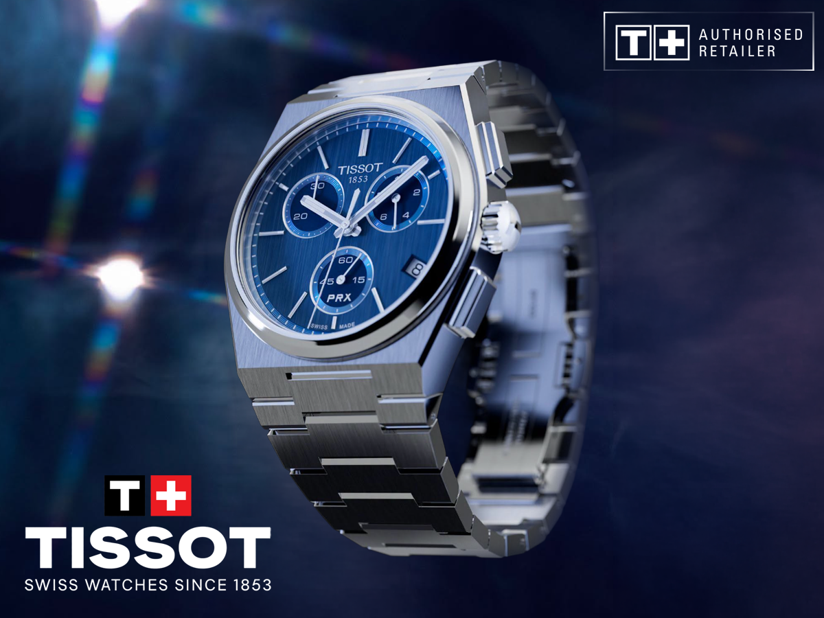 Tissot PRX Chronograph 41 blå