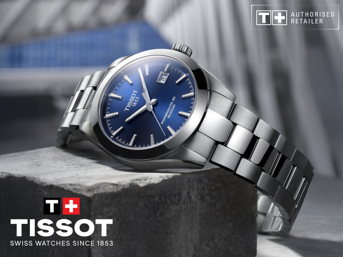 Tissot Gentleman Powematic 80 Silicium 40 blå