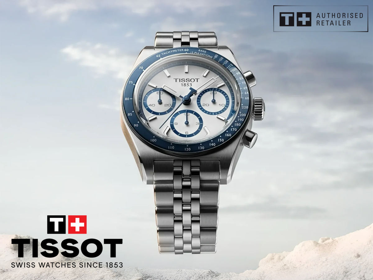 Tissot PR 516 Chronograph 41 vit och blå