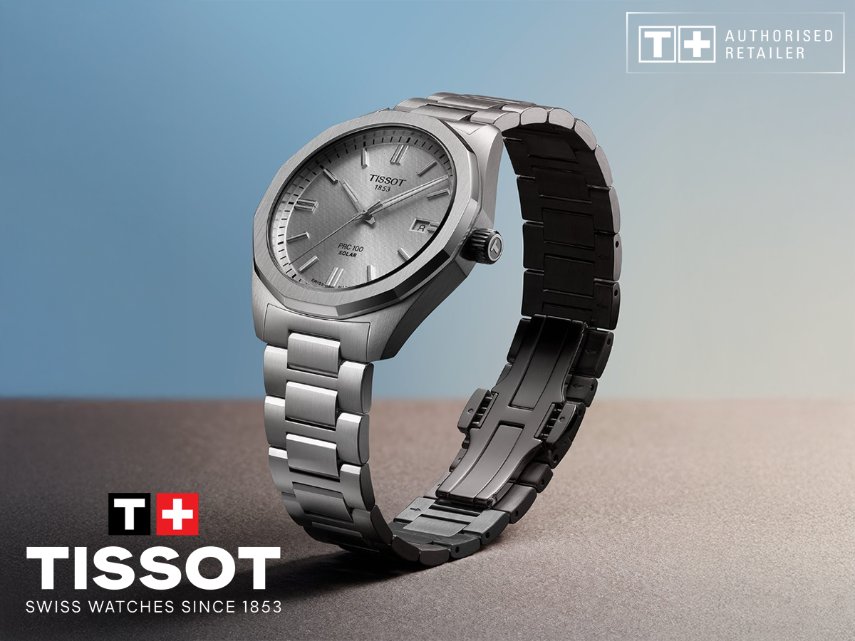 Tissot PRC 100 Solar 39 silver
