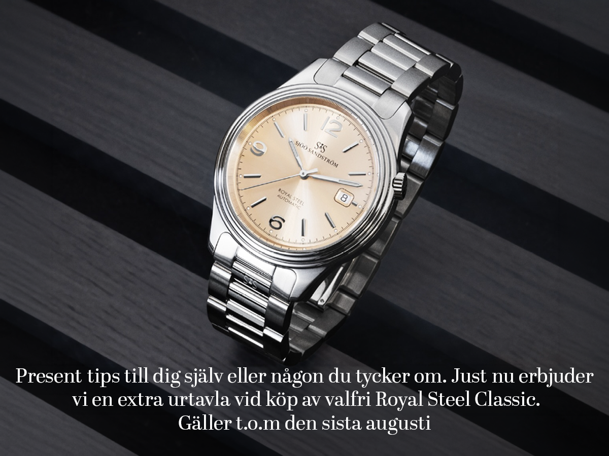Sjöö Sandström Royal Steel Classic 41 champagne