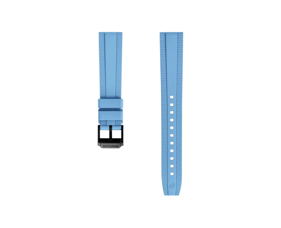 Breitling gummiband och metallarmband 18 mm