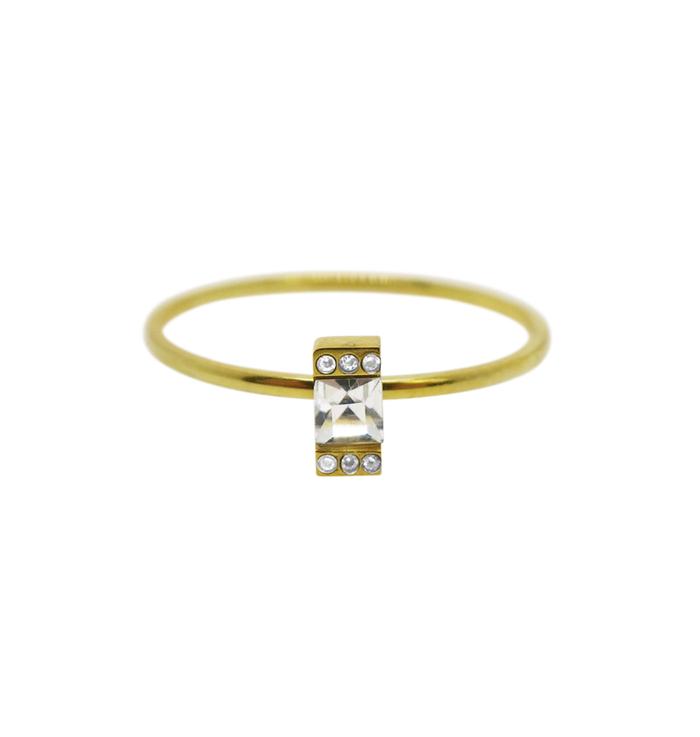 WOS STONE RING • CLEAR 