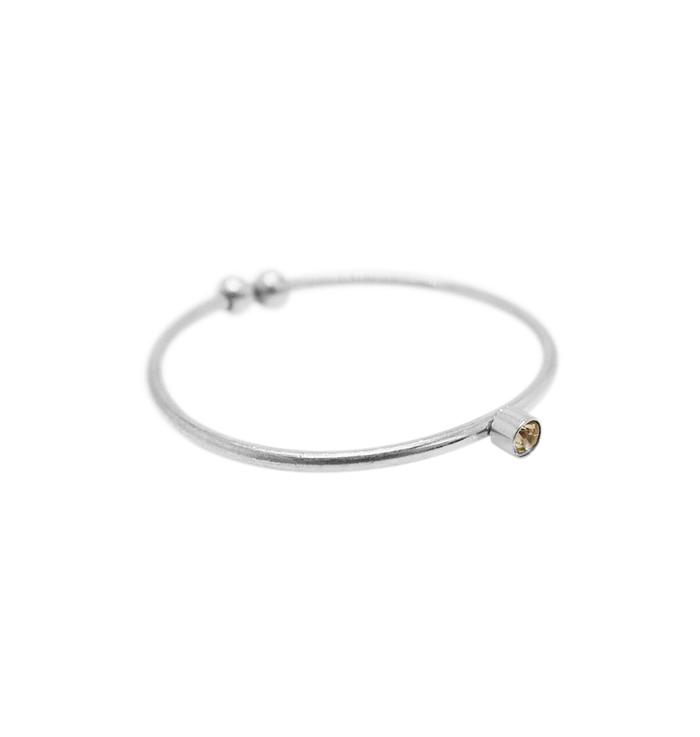 WOS DIME RING PEACH • SILVER 