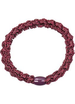 Hårsnodd Kknekki Lace Dark Bordeaux glitter 