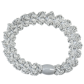 Hårsnodd Kknekki Lace Silver glitter