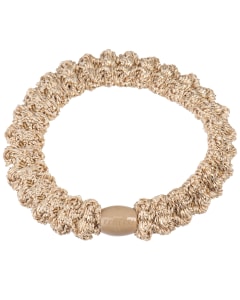 Hårsnodd Kknekki Lace Beige glitter