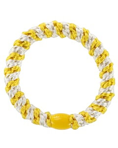 Hårsnodd Kknekki White Yellow Stripe
