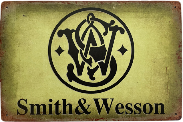 Plåtskylt Smith & Wesson