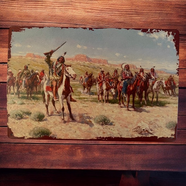Plåtskylt Indian