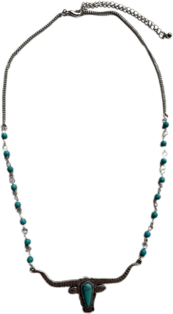 Halsband Silver Turkos