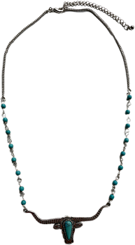 Halsband Silver Turkos