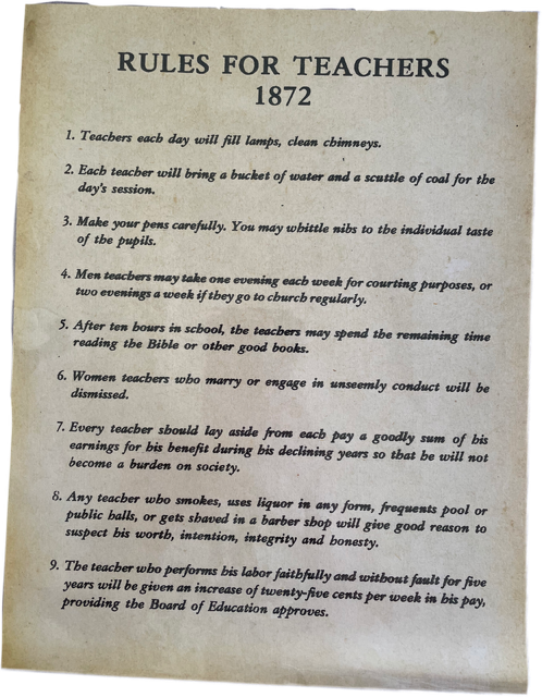 Poster Rules for Teachers