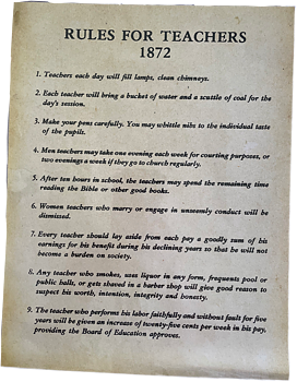 Poster Rules for Teachers