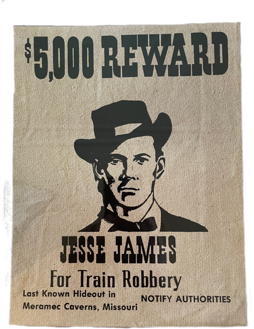 Poster Reward Jesse James