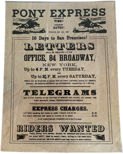 Poster Pony Express