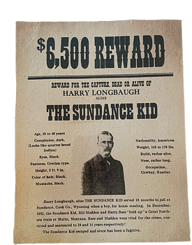 Poster Reward The Sundance Kid