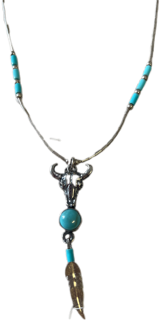Halsband Silver Turkos