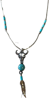Halsband Silver Turkos