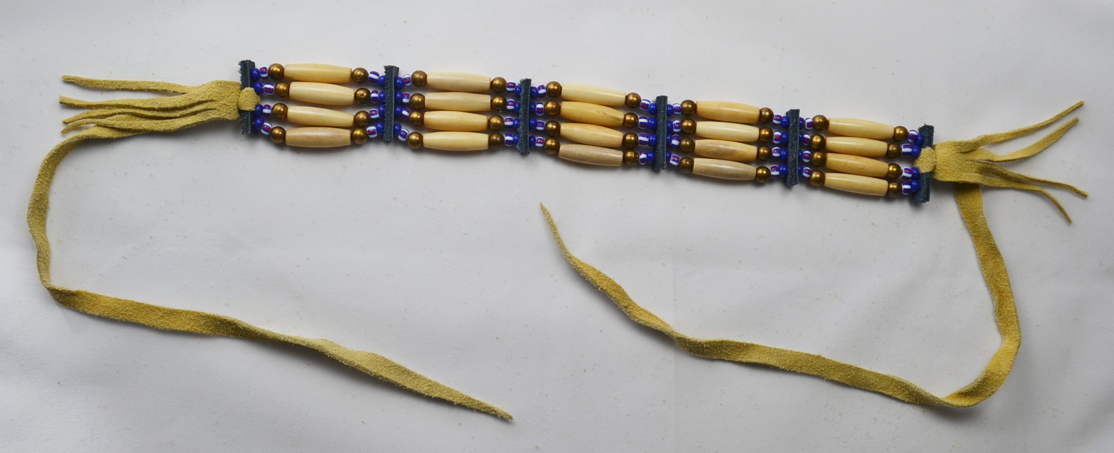 Choker Four Rows | Blå