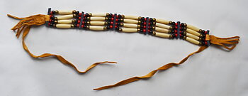Choker Four Rows | Röd