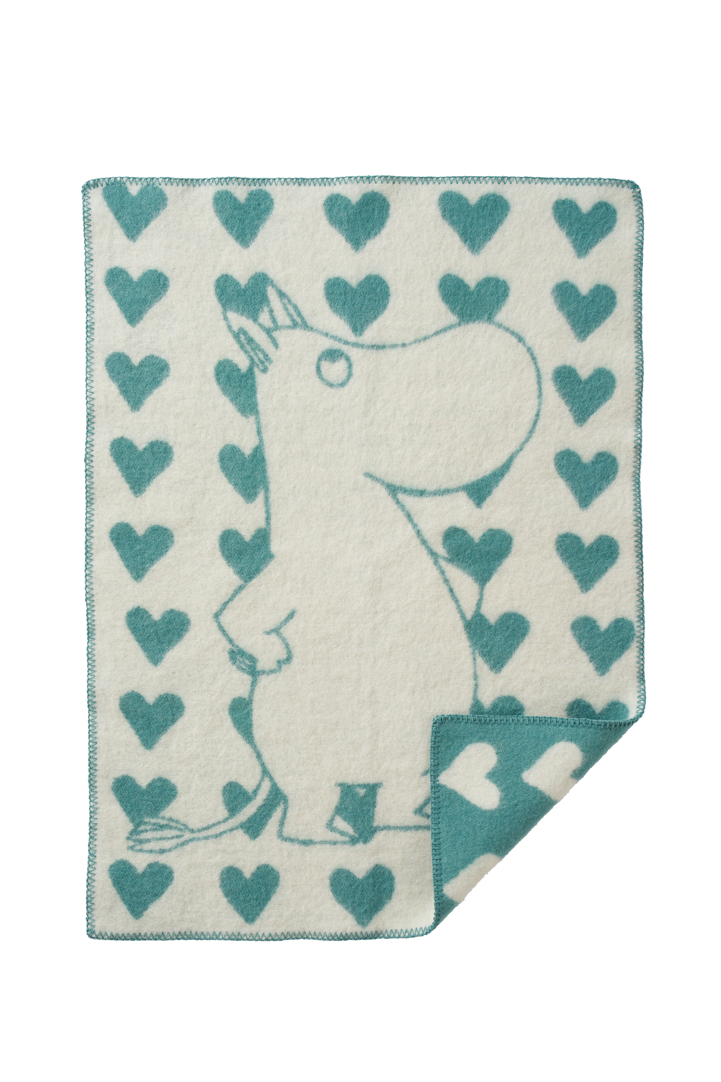 Moomin heart barnfilt 