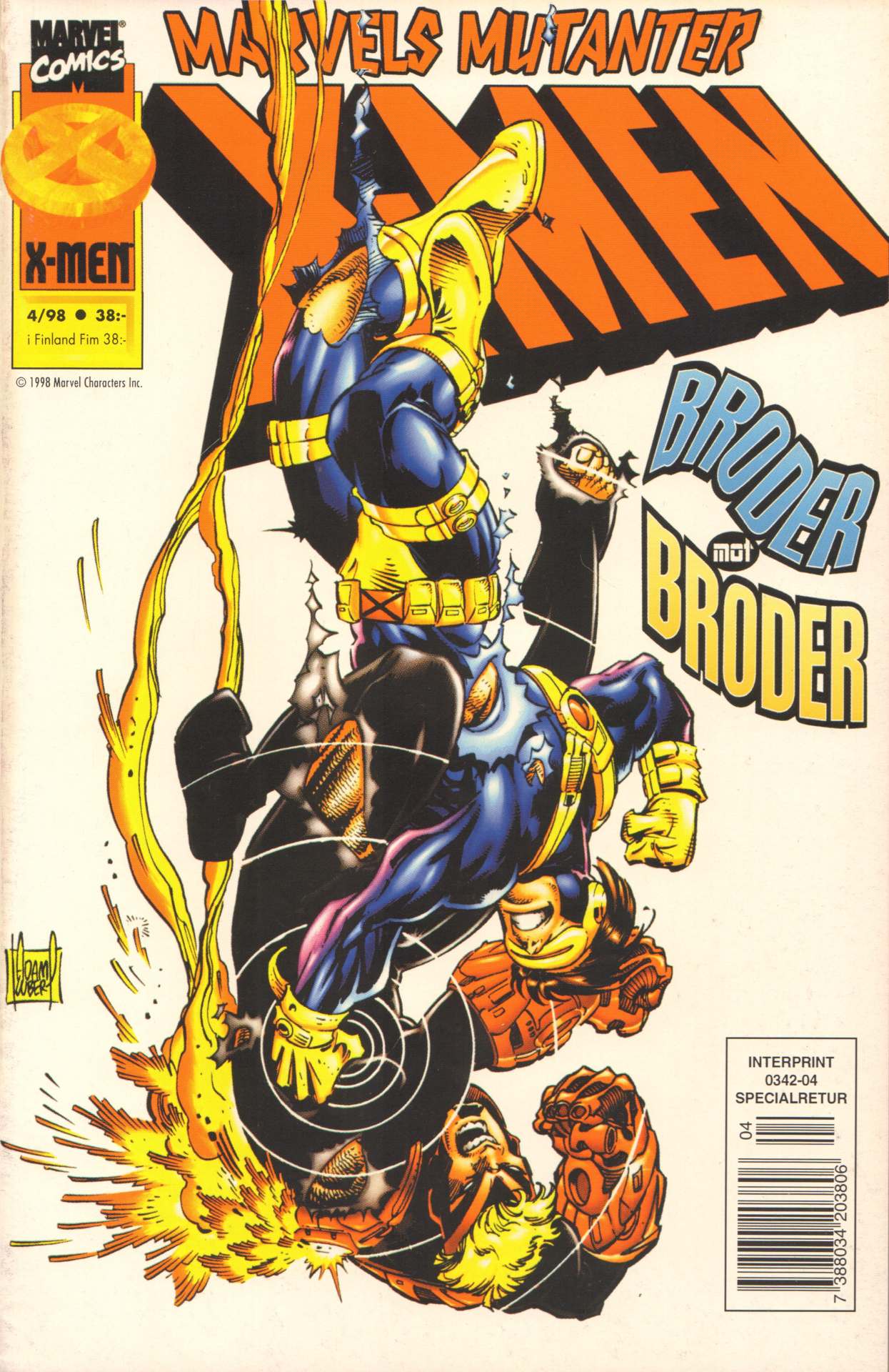 X-men nr 4 1998, Marvel mutanter X-men