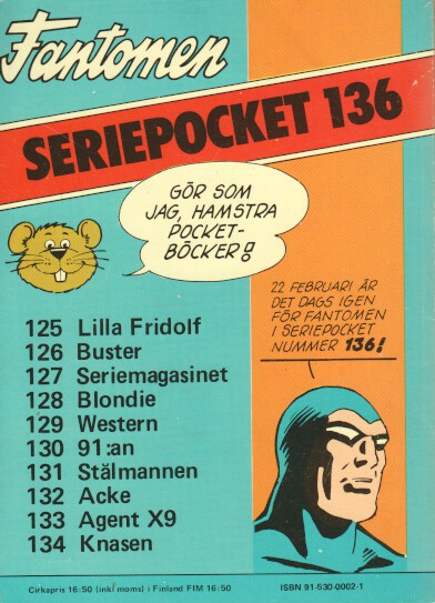 Seriepocket nr 135 Helgonet Begagnad - 2