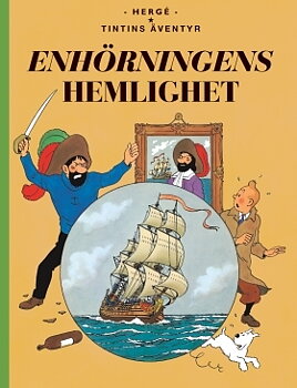 Tintin nr 11 Enhörningens hemlighet Nyutgåva (Kartago)