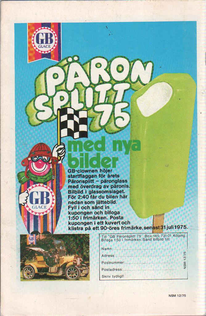 Seriemagasinet nr 12 1975 Begagnad - 2