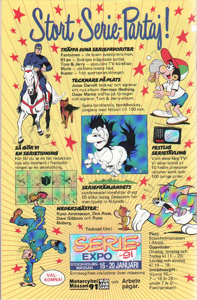 Seriemagasinet nr 1 1991 Begagnad - 2