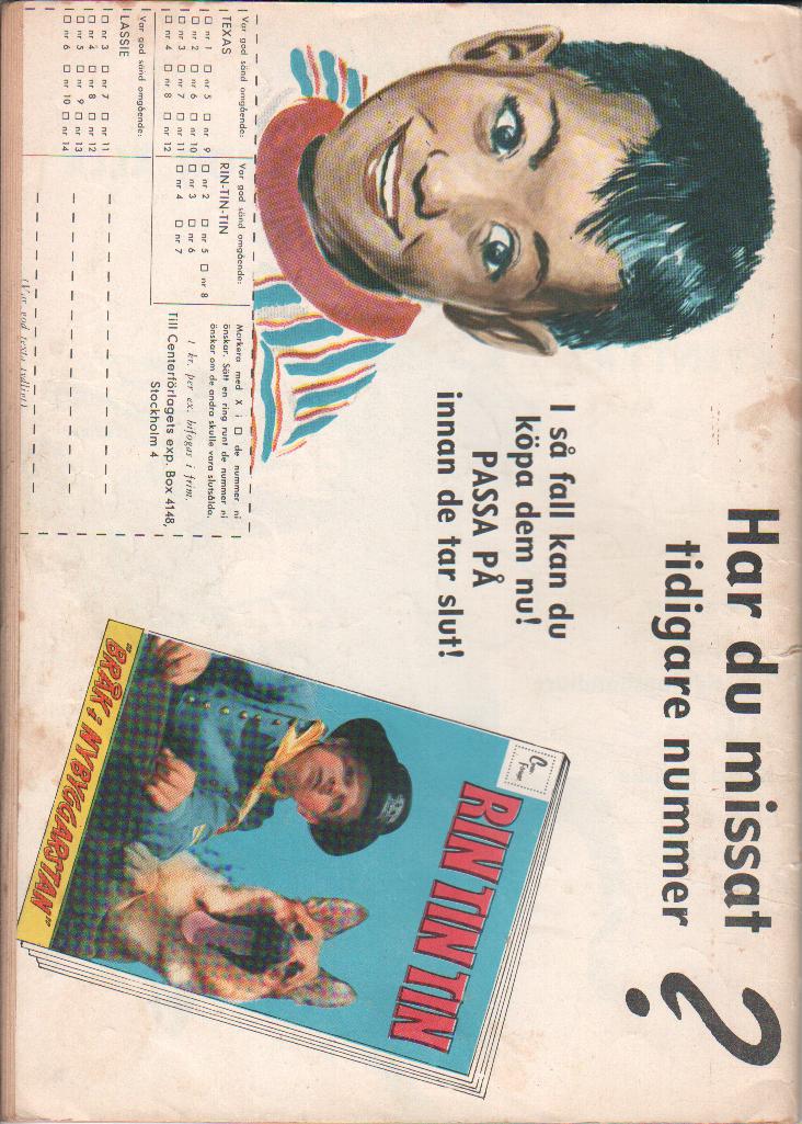 Rin tin tin nr 10 1960 Begagnad - 2
