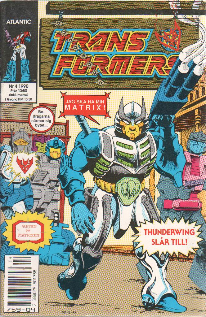Transformers nr 4 1990 Thunderwing slår till