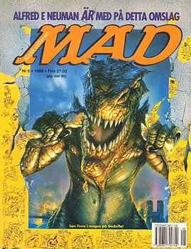 Svenska MAD 1998 Nr 8, Alfred E Neuman är med på detta omslag!