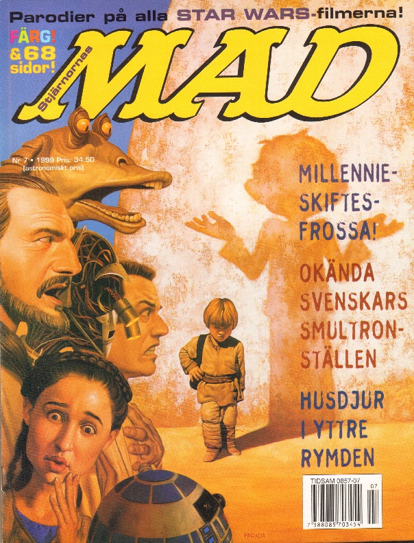 Svenska MAD  1999 nr 7, Parodier på alla Star Wars-filmerna!