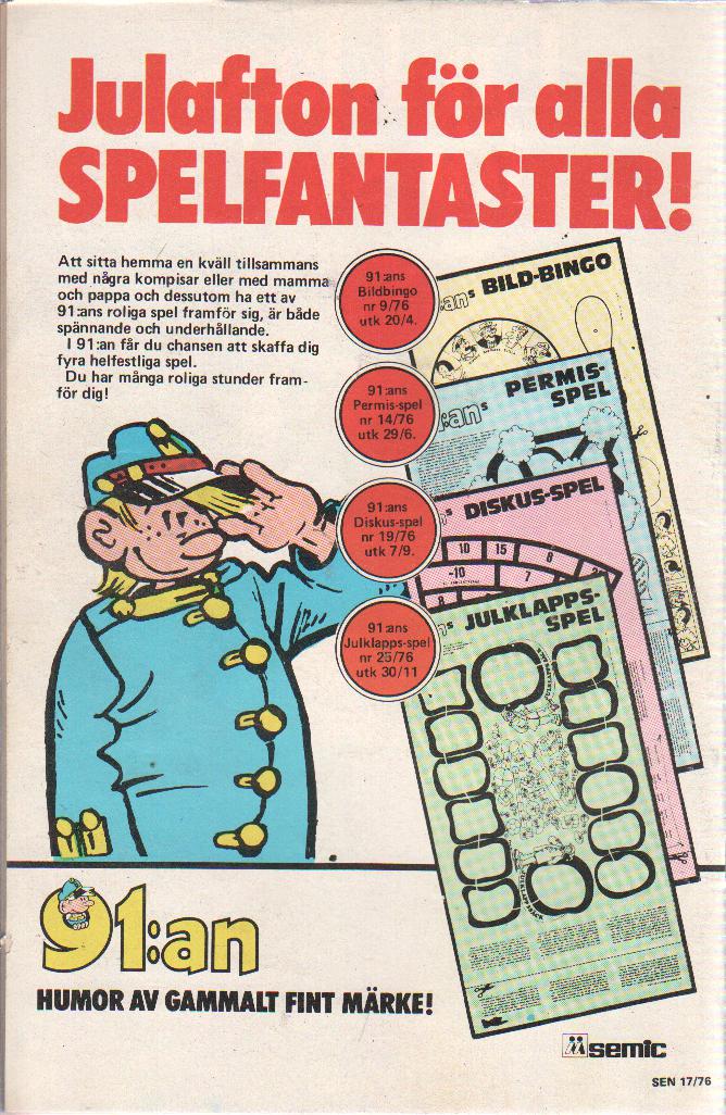 Serie-nytt nr 17 1976 Begagnad - 2