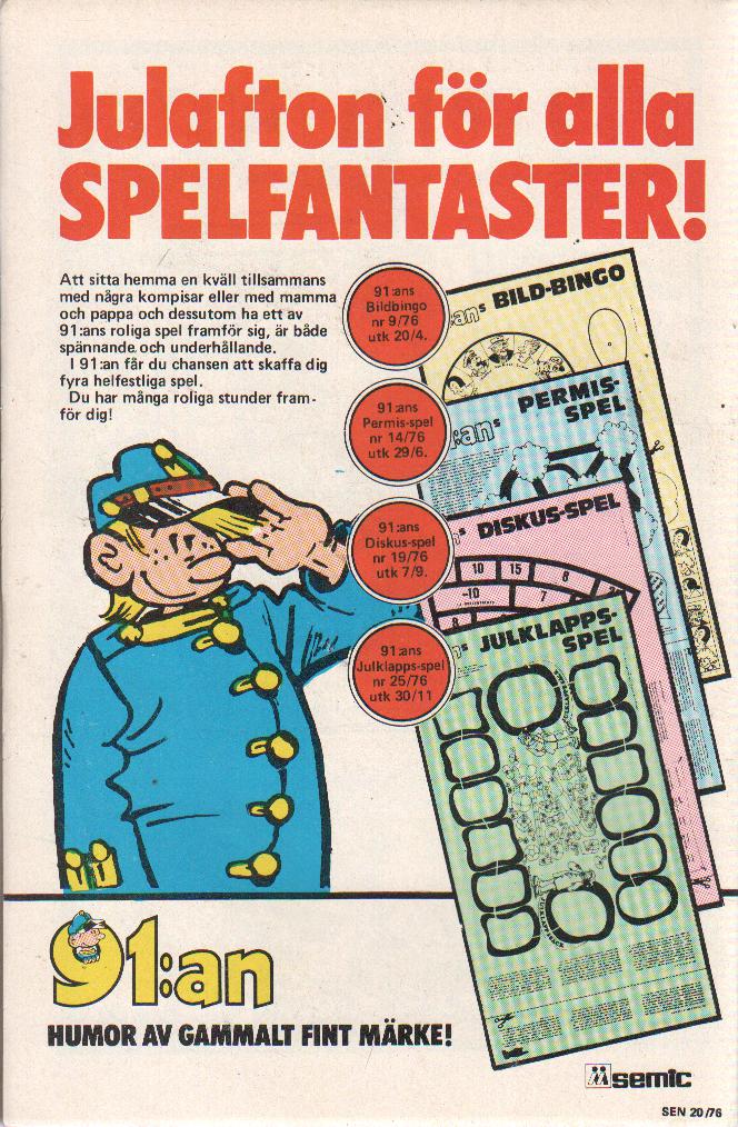 Serie-nytt nr 20 1976 Begagnad - 2