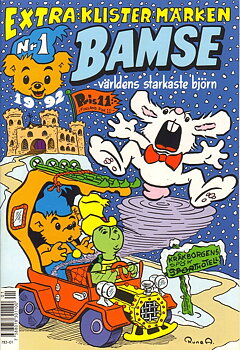 Bamse nr 1 1992, Extra: Klistermärken!