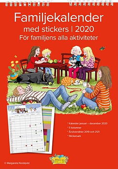 Familjekalnder 2020 med stickers